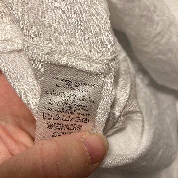 LOFT large dolman sleeve blouse, white - Picture 6 of 7